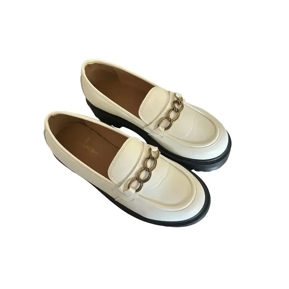 Lulus Raphlyn White Platform Loafers - Picture 2 of 7